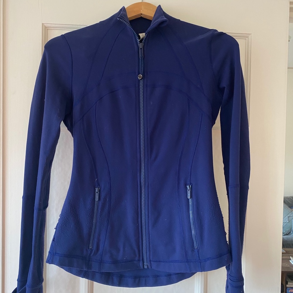 Navy Blue Lululemon Zip Sweater Jacket